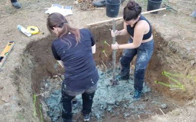 Chantier réalisation d’une mare